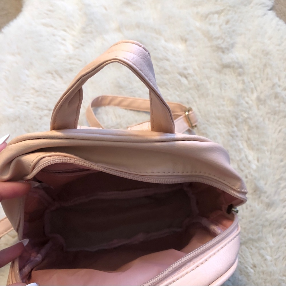 Mini Embroidered Flower Backpack - image 4